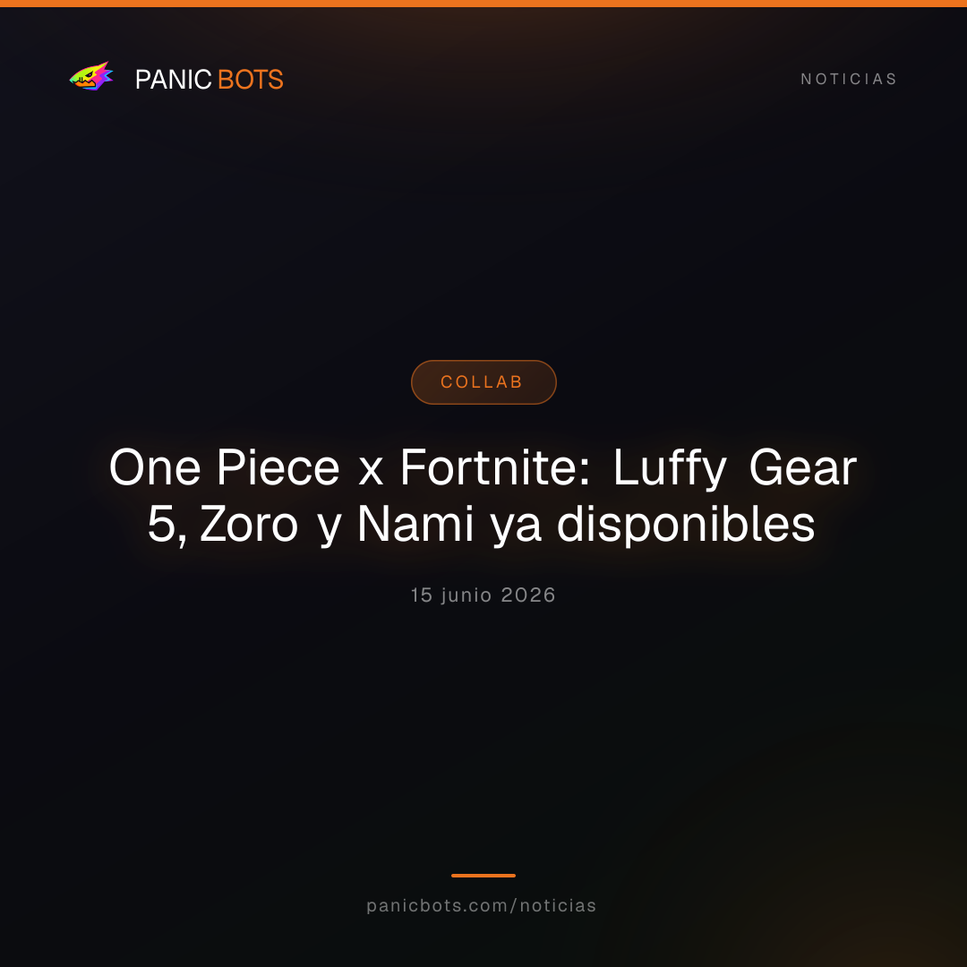 One Piece x Fortnite ya está: Luffy Gear 5, Zoro y Nami disponibles en el Item Shop