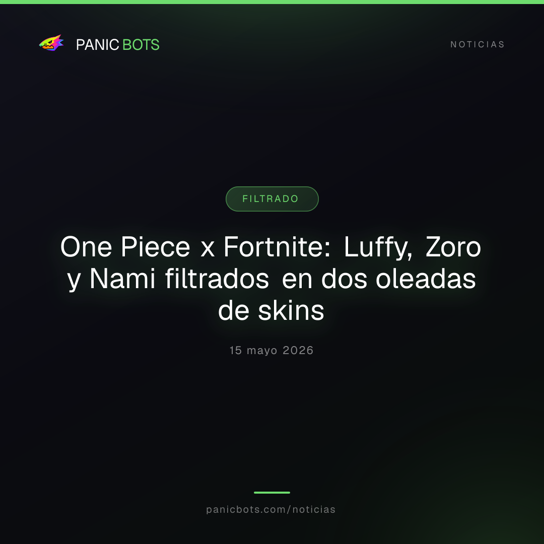 One Piece x Fortnite: Luffy, Zoro y Nami filtrados en dos oleadas de skins