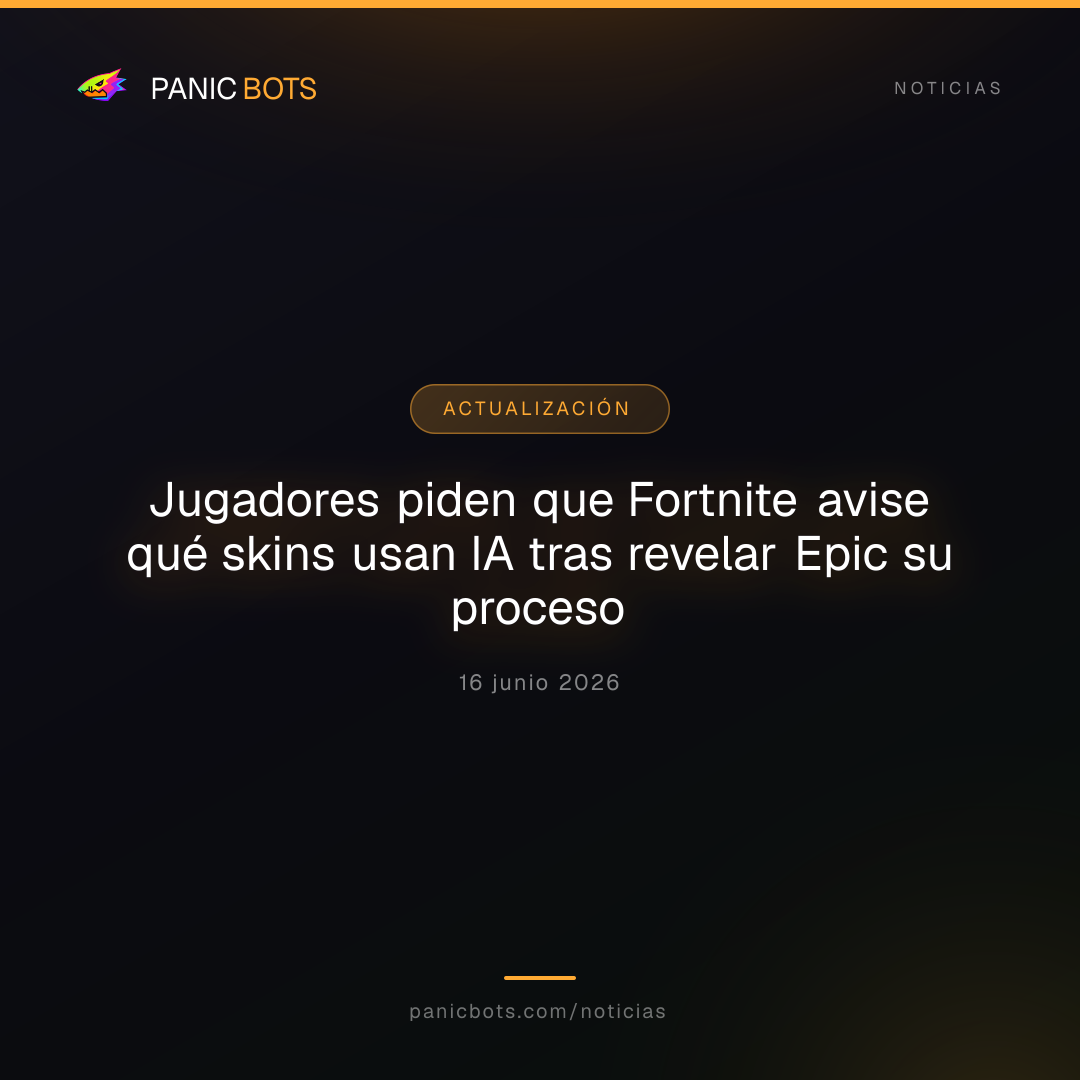 Jugadores piden que Fortnite avise qué skins usan IA tras revelar Epic su proceso