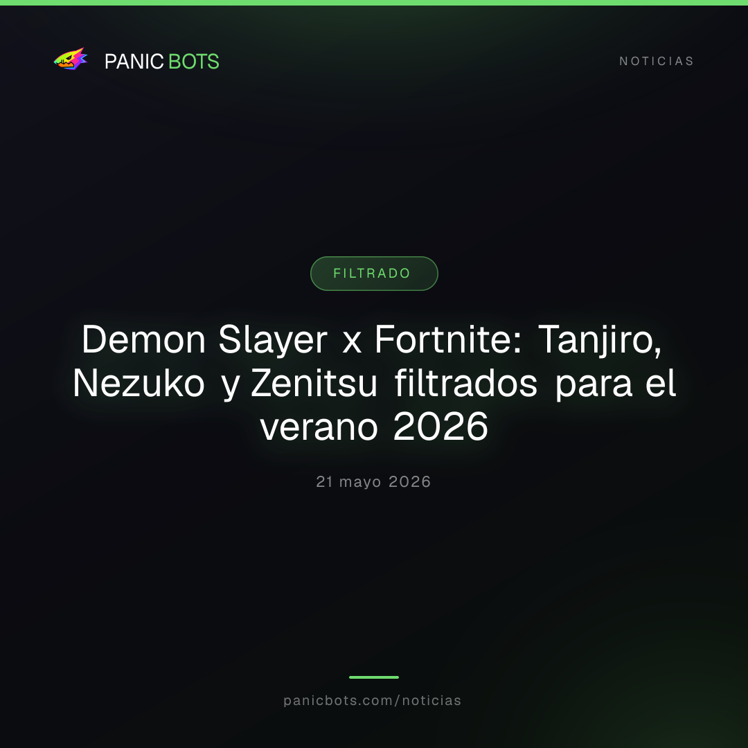 Demon Slayer x Fortnite: Tanjiro, Nezuko y Zenitsu filtrados para el verano 2026