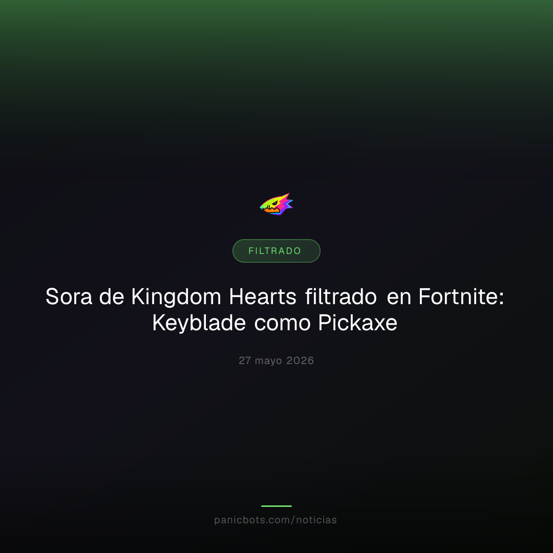 Sora de Kingdom Hearts filtrado en Fortnite: Keyblade como Pickaxe y dos estilos
