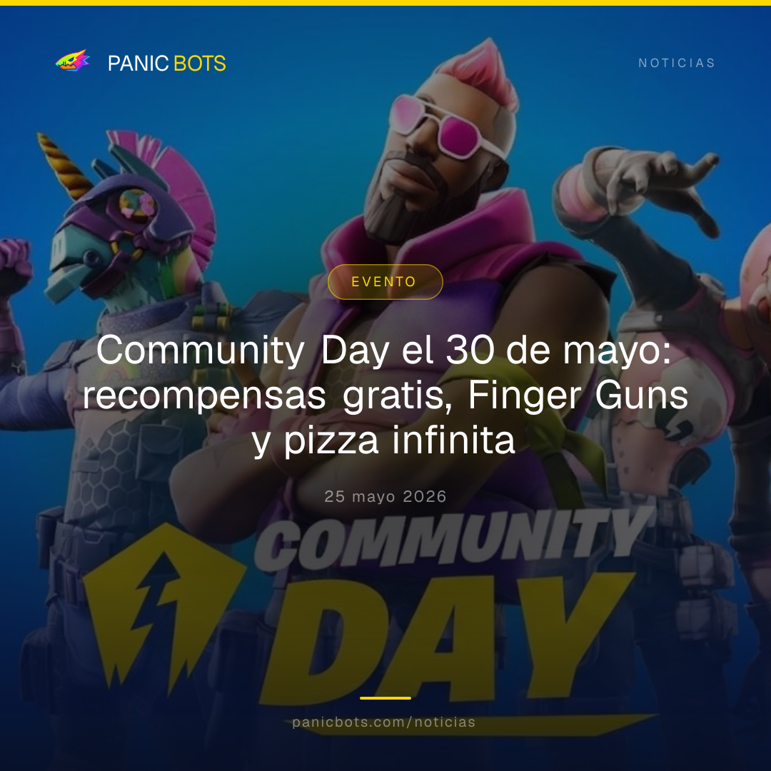 Community Day el 30 de mayo: recompensas gratis, Finger Guns y pizza infinita