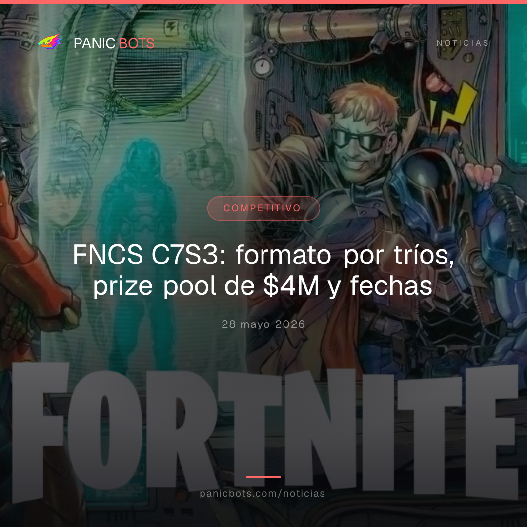 FNCS C7S3: formato por tríos, prize pool de $4M y fechas confirmadas